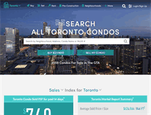 Tablet Screenshot of condos.ca