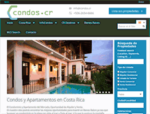 Tablet Screenshot of condos.cr